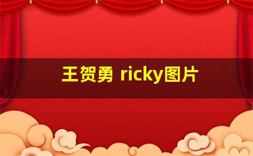 王贺勇 ricky图片